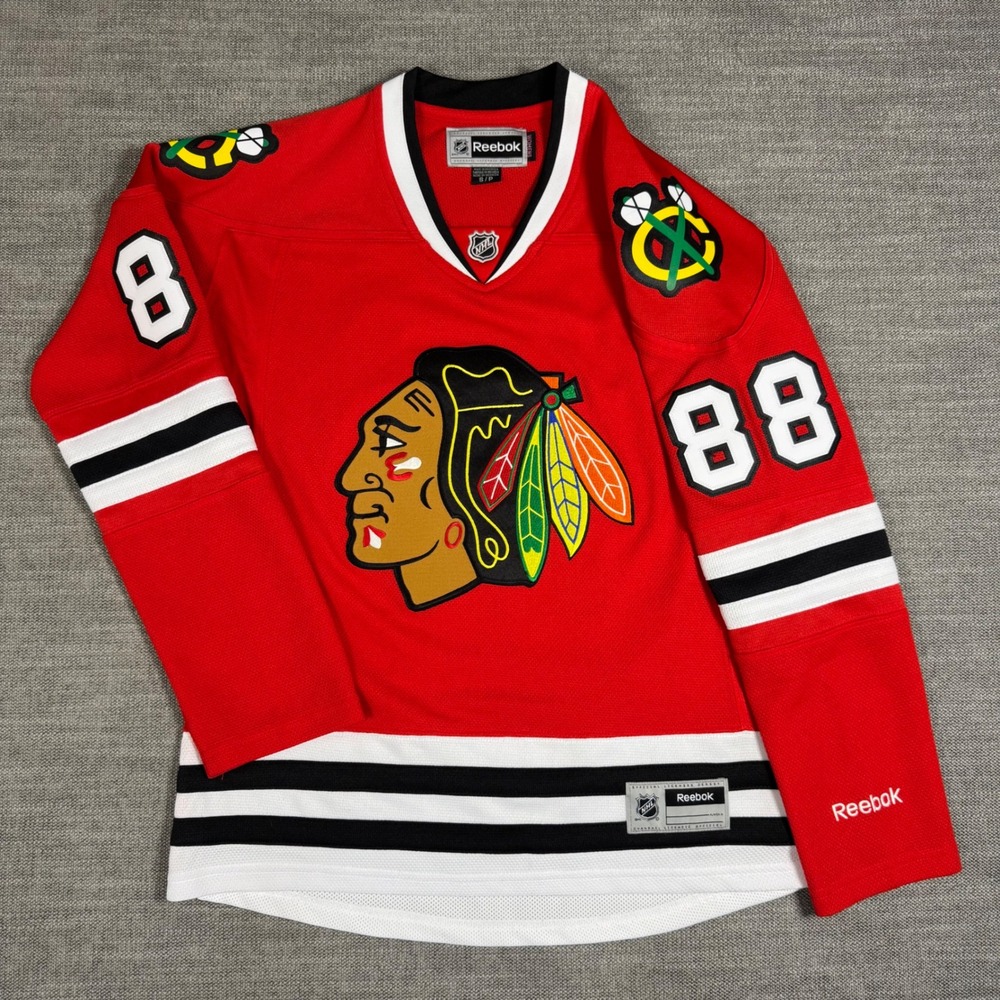Reebok Chicago Blackhawks Kane 88 Jersey Red NHL Womens S